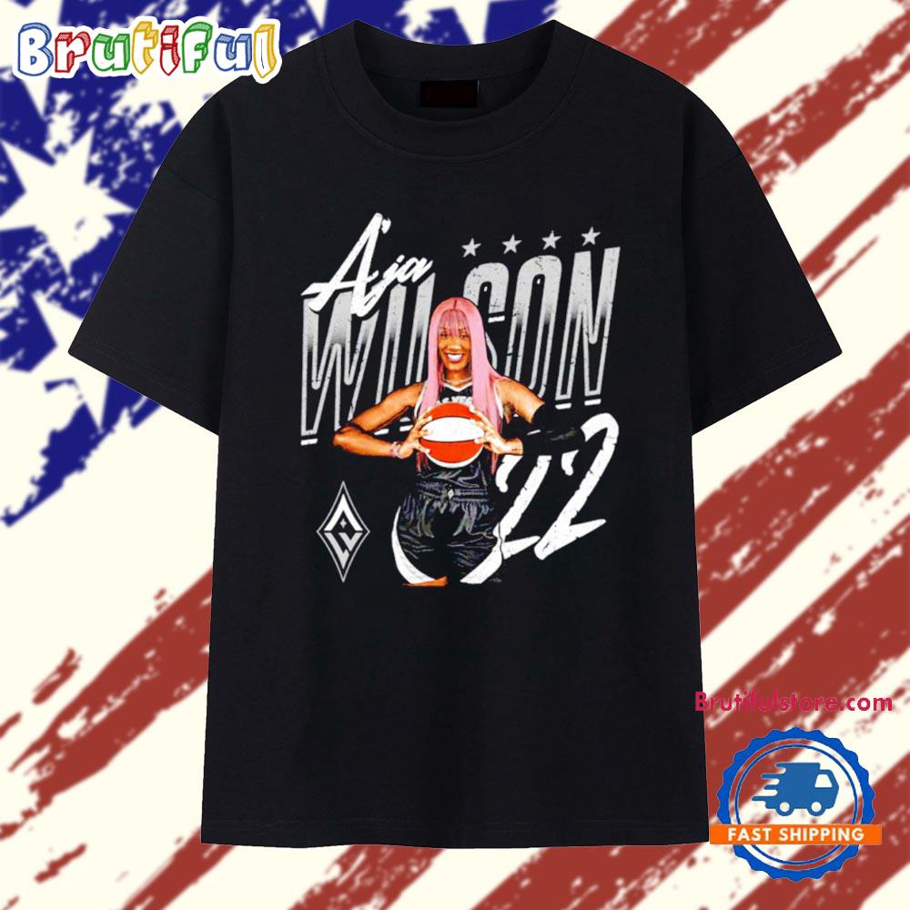 A’ja Wilson Las Vegas Aces Player Pose T Shirt