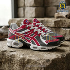Alabama Crimson Tide Red White Air Max Plus Shoes