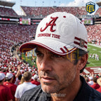 Alabama Crimson Tide White Embossed Logo Cap