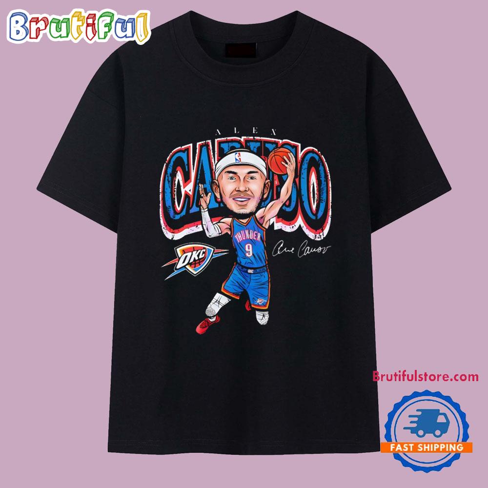Alex Caruso Oklahoma City Thunder Caricature Signature T Shirt