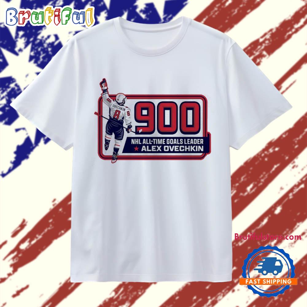 Alex Ovechkin 900 Goals NHL All-time Goals Leader Washington Capitals T Shirt