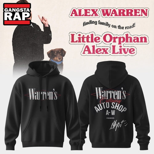 Alex Warren’s Little Orphan Alex Tour 2026 Black Hoodie T-Shirt