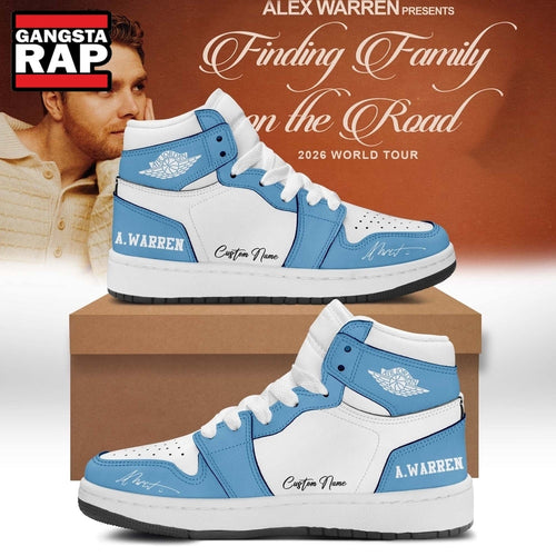 Alex Warren’s Little Orphan Alex Tour 2026 Blue Air Jordan 1 Shoes, Music Air Jordan 1 Shoes