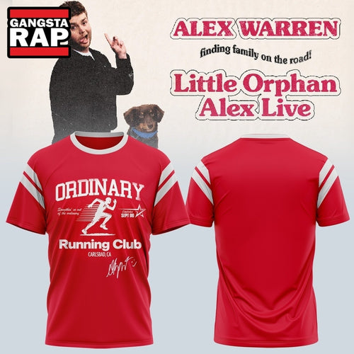 Alex Warren’s Little Orphan Alex Tour 2026 Red Hoodie T-Shirt
