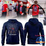 Alexander Ovechkin Washington Capitals NHL All-Time Leading Goal Scorer Cross Sticks Navy Hoodie T-Shirt