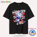 Aliaksei Protas Right Wing Washington Capitals Splatter T Shirt