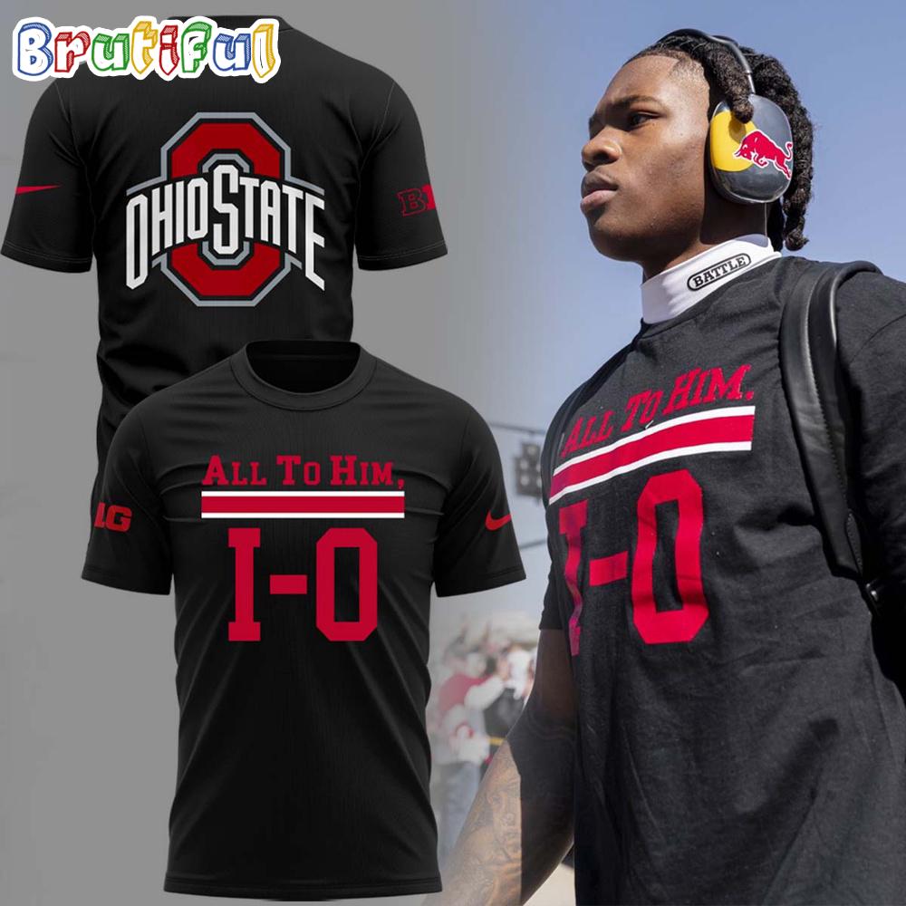 All to Him I-O Ohio State Buckeyes 2025 3D Printed Shirt