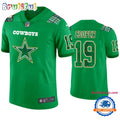Amari Cooper Dallas Cowboys #19 Jersey St. Patricks Day Kelly Green Lucky Football Jersey
