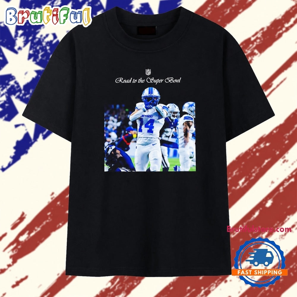 Amon Ra St. Brown Road to the Super Bowl Detroit Lions T Shirt