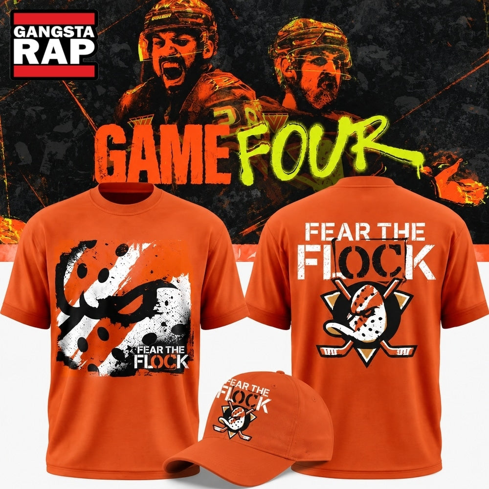 Anaheim Ducks 2026 Fear The Flock Playoff Game 4 T Shirt