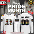 Anaheim Ducks Happy Pride Night 2025 Custom White Hockey Jersey