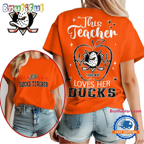 Anaheim Ducks NHL Nurse Appreciation Month Unisex All Over Print T Shirt