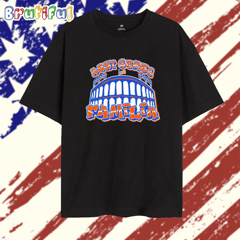Aqui Somos Familia New York Mets T Shirt