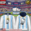 Argentina National Soccer FIFA World Cup 2026 Hello Kitty Collaboration Hoodie