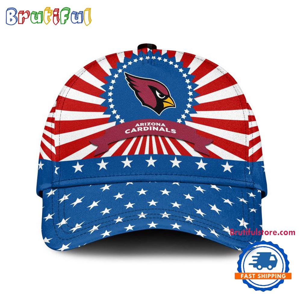 Arizona Cardinals American Flag Pattern Independence Day Baseball Cap