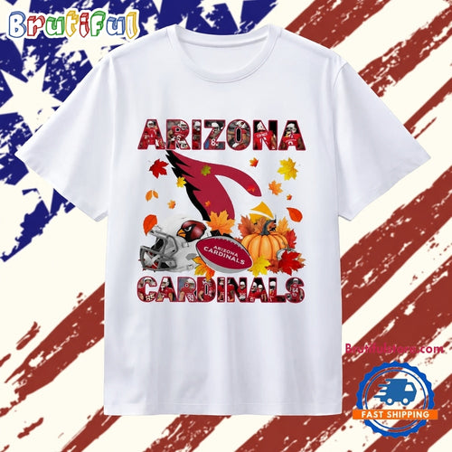 Arizona Cardinals Football Autumn Fall Pumpkin Graphic T Shirt