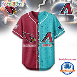 Arizona Cardinals Mix Arizona Diamondbacks Sporty New Design Baseball Jersey