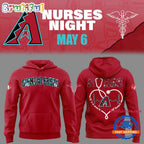 Arizona Diamondbacks NURSES NIGHT Red Hoodie T-Shirt