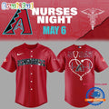 Arizona Diamondbacks NURSES NIGHT Red Jersey Shirt