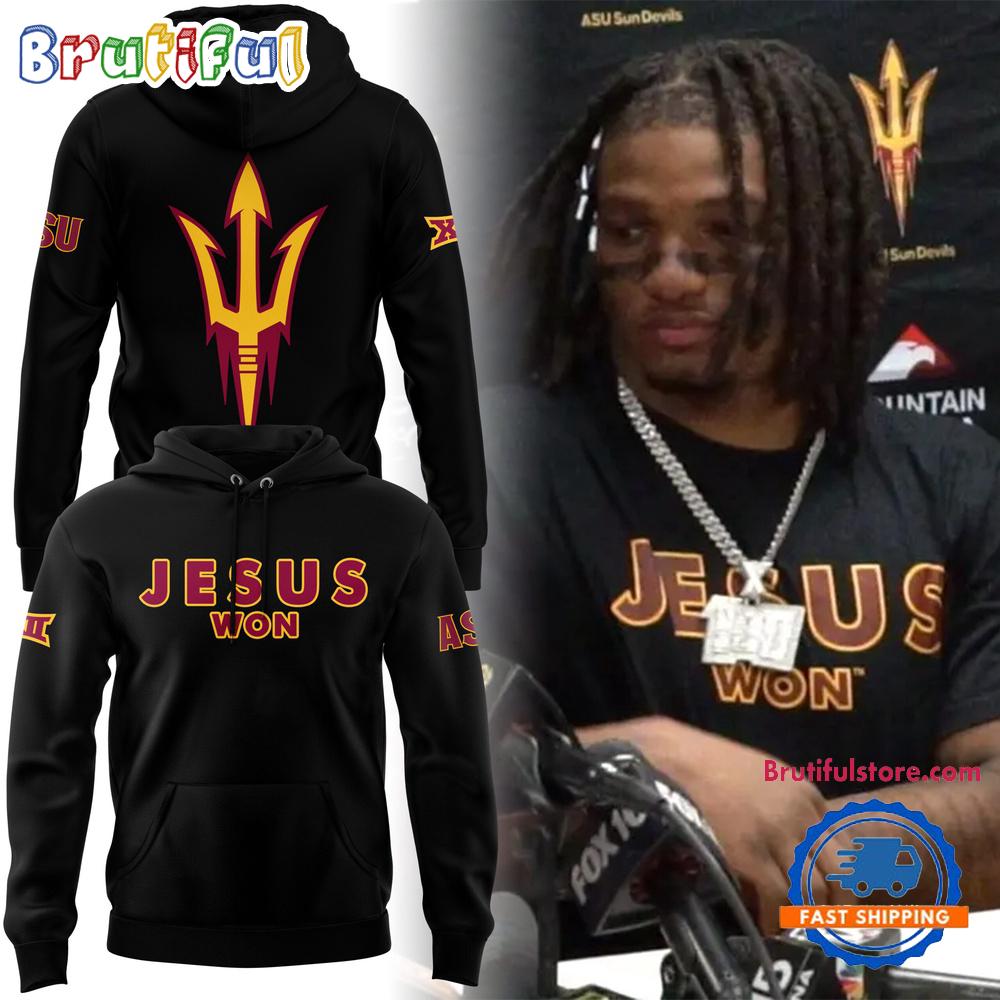 Arizona State Sun Devils JESUS WON Limited Edition 2024 Hoodie T-Shirt
