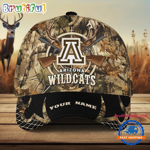 Arizona Wildcats Camo Hunting Cap, Sport Team Camo Hunting Hats