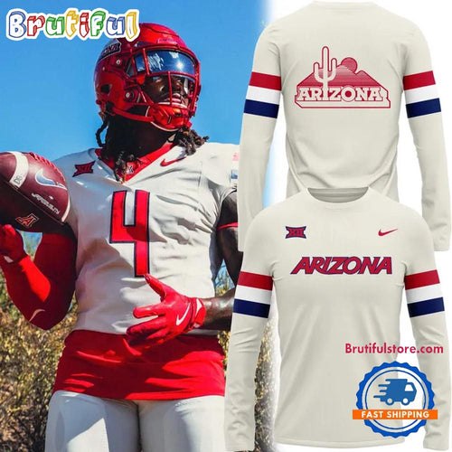 Arizona Wildcats Football Sandstorm Uniform 2026 Limited Edition Long Sleeve Shirt