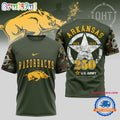 Arkansas Razorbacks 250 Years US Army Limited 3D Shirt
