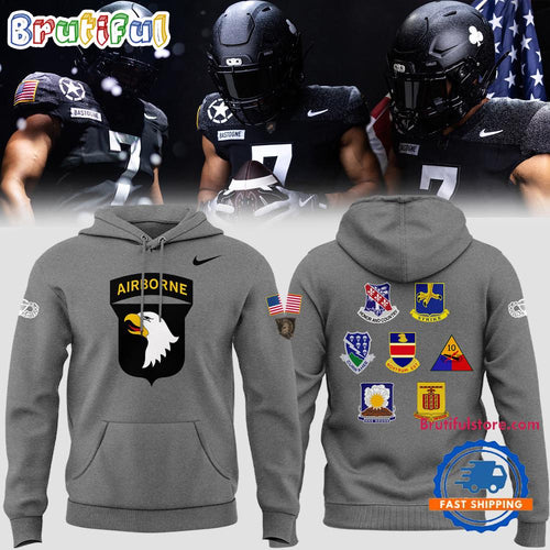 Army Black Knights 101st Airborne Bastogne New Hoodie T-Shirt