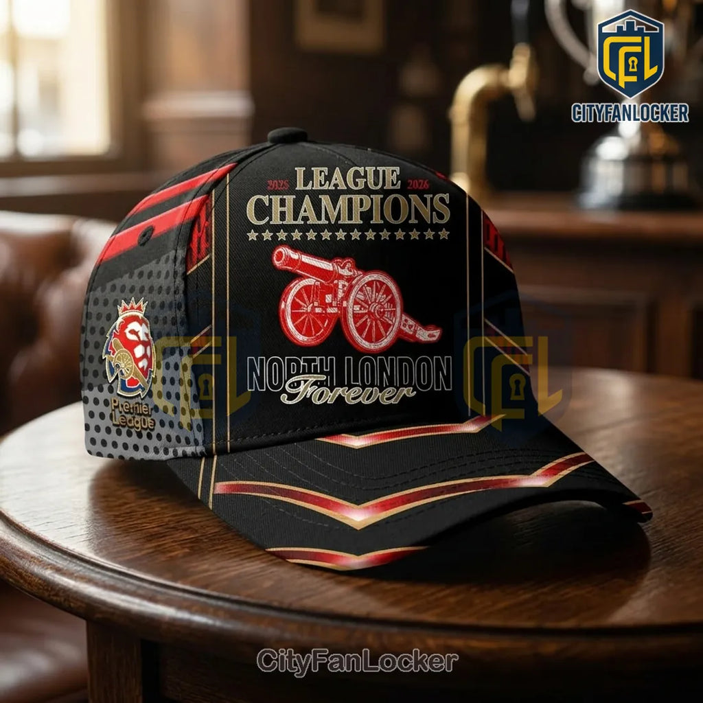 Arsenal FC Premier League 2025 2026 Champions Cap