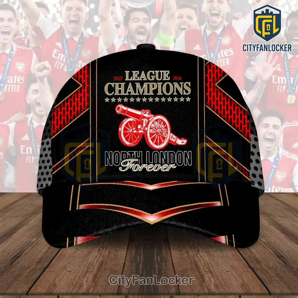 Arsenal FC Premier League 2025 2026 Champions Cap