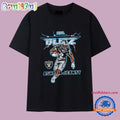 Ashton Jeanty NFL Blitz superstar electric Raiders T Shirt