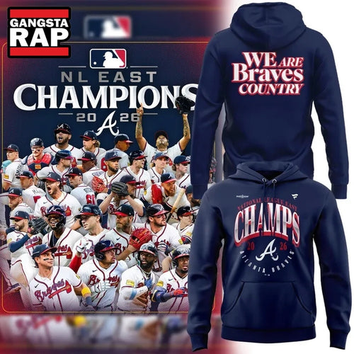 Atlanta Braves 2026 National League East Division Champions Hoodie T-Shirt