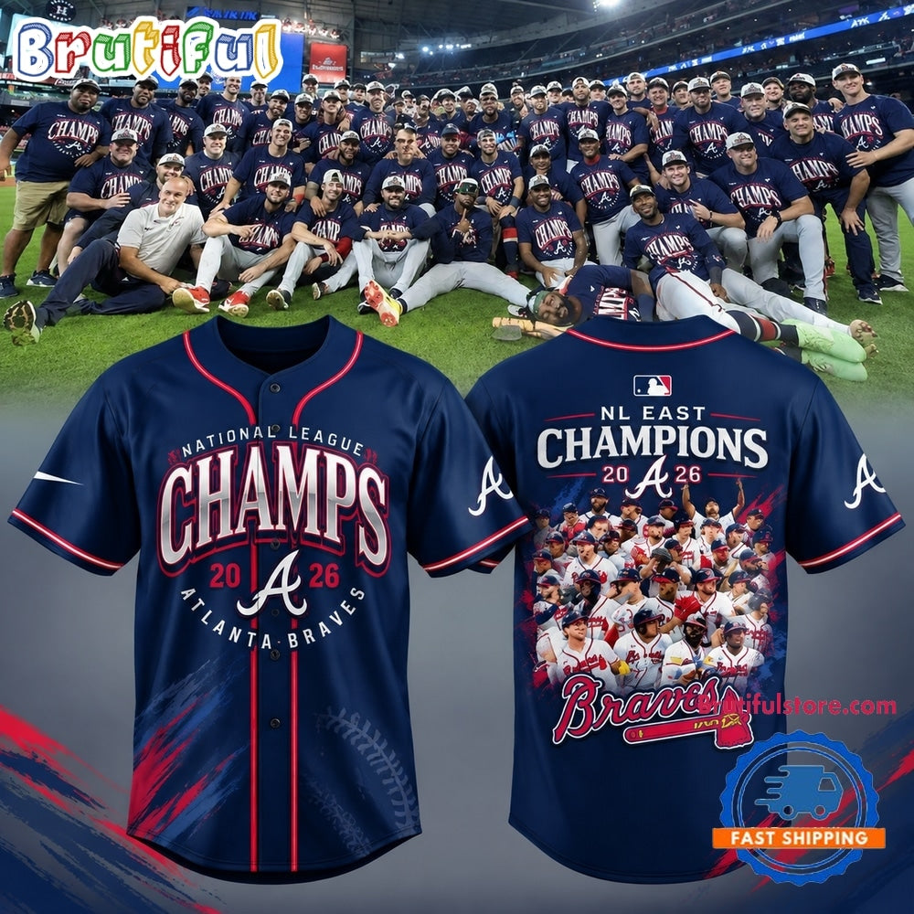 Atlanta Braves 2026 NL East Division Champions Limited Edition Baseball Jersey