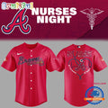 Atlanta Braves Baseball NURSES NIGHT Red Jersey Shirt