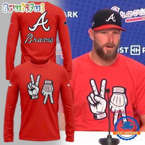 Atlanta Braves Peace Up A-Town Down 2026 Long Sleeve Shirt