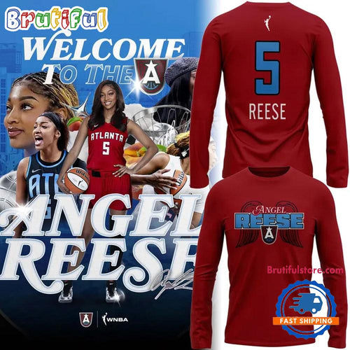 Atlanta Dream Angel Reese Dream Red Draft 2026 Long Sleeve Shirt