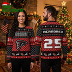 Atlanta Falcons Chandrell Number 23 Ugly Christmas Sweater