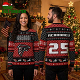 Atlanta Falcons Chandrell Number 23 Ugly Christmas Sweater