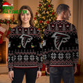 Atlanta Falcons Custom Name Snowflake Ugly Christmas Sweater