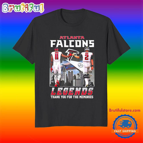 Atlanta Falcons Legends Thank You City Skyline T Shirt