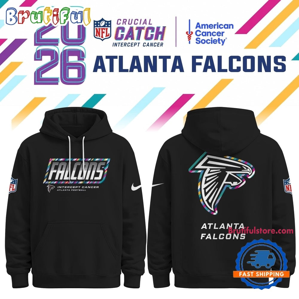Atlanta Falcons NFL Crucial Catch 2026 Limited Edition Black Hoodie Shirt