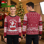 Atlanta Falcons Santa Claus Chimney Ugly Christmas Sweater