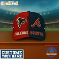 Atlanta Falcons x Atlanta Braves Sporty New Design Baseball Cap