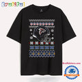 Atlanta Falcons Football Logo Team Helmet Merry Chritmas 2024 T Shirt