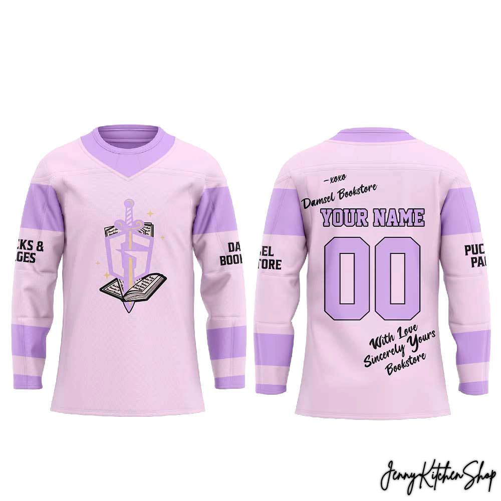Atlanta Gladiators 2026 Pucks and Pages Custom Pink Jersey