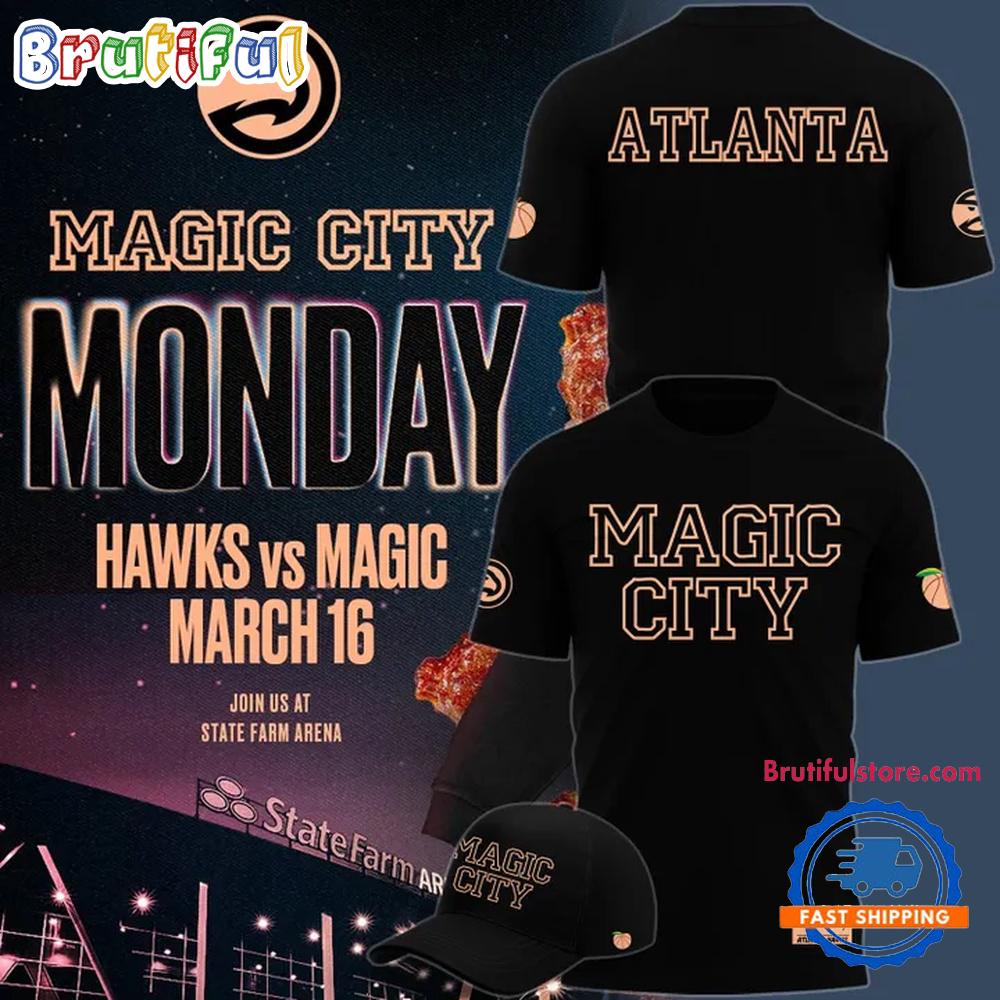 Atlanta Hawks Magic City 2026 Limited Edition Black Hoodie T-Shirt