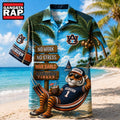 Auburn Tigers NCAA No Work No Stress Hawaiian Shirt