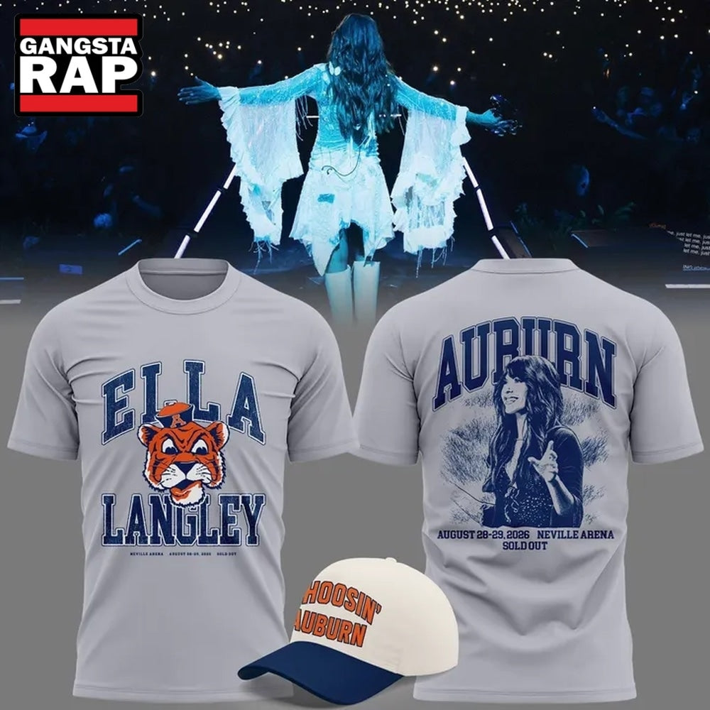 Auburn Tigers x Ella Langley The Dandelion Tour 2026 Neville Arena Limited T Shirt