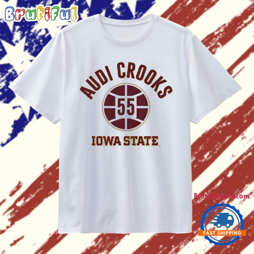 Audi Crooks #55 Iowa State Cyclones Basketball name number ball T Shirt