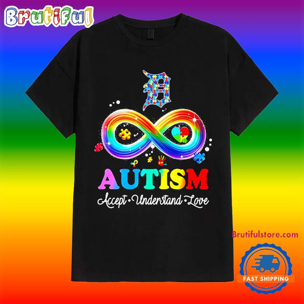 Autism Accept Understand Love Detroit Tigers T Shirt